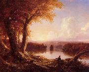 Thomas Cole Indian at Sunset oil painting on canvas